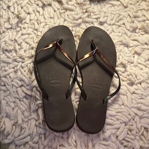 Havaianas Brown Sandals Classic Thong Style